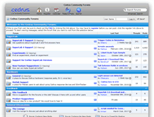 Tablet Screenshot of community.cedrus.com