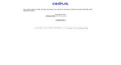 Desktop Screenshot of activation.cedrus.com